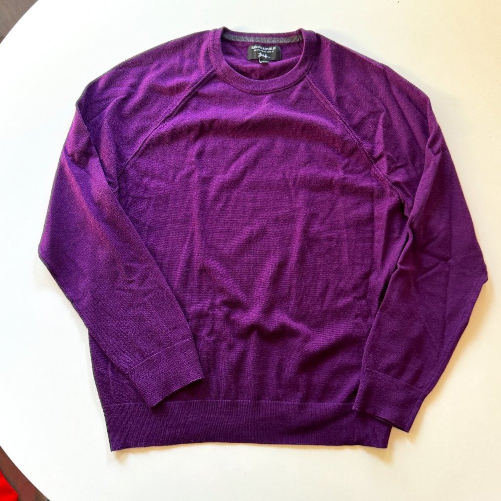 Banana Republic Purple Crewneck Sweater